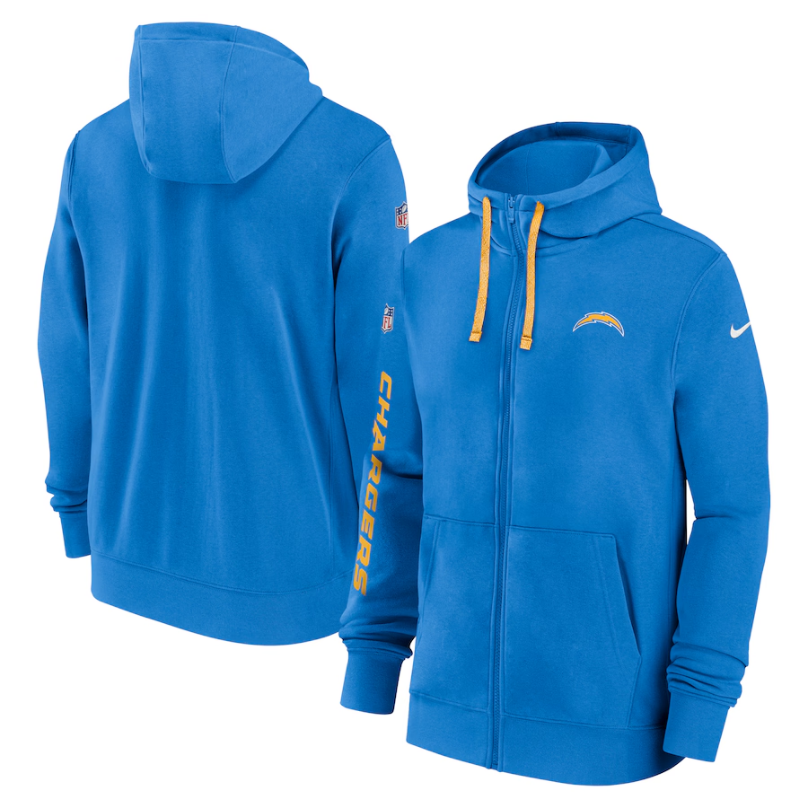 Men Los Angeles Chargers  light blue 2024 Nike NFL Hoodie->los angeles chargers->NFL Jersey
